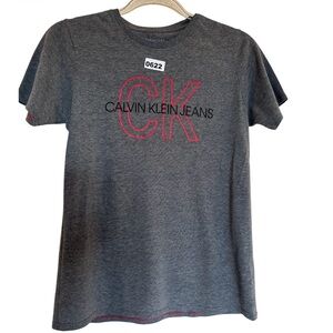 Calvin Klein Jeans logo-print crew neck cotton t-shirt Boys 10/12 short sleeves